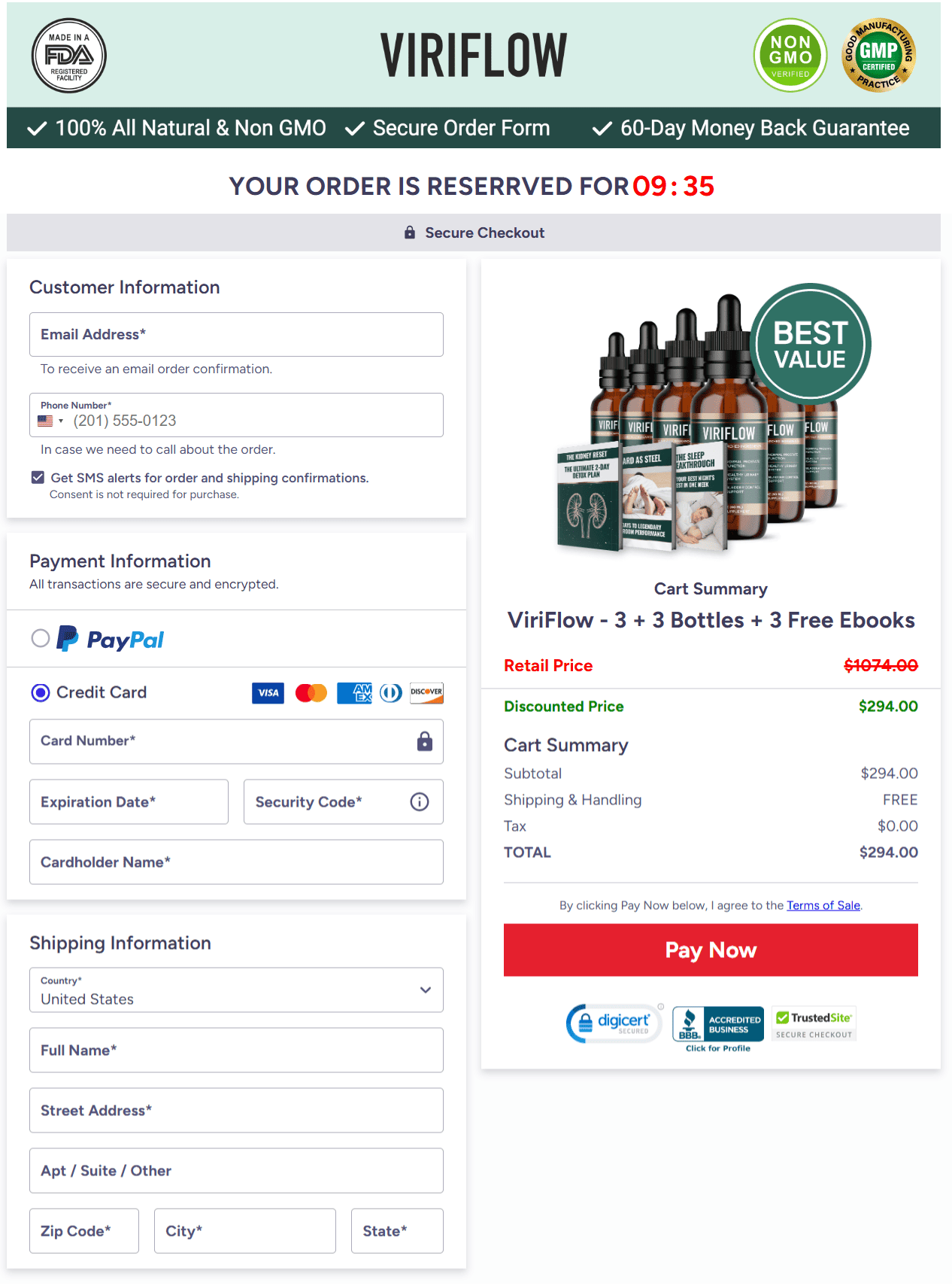 ViriFlow Order